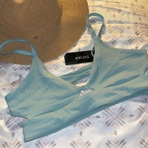 New atavío Swim Top Juliet Aquifer Blue Size Medium